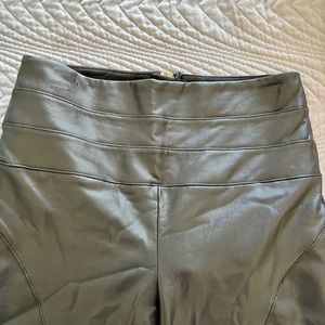 BEBE FAUX LEATHER BLACK LEGGINGS